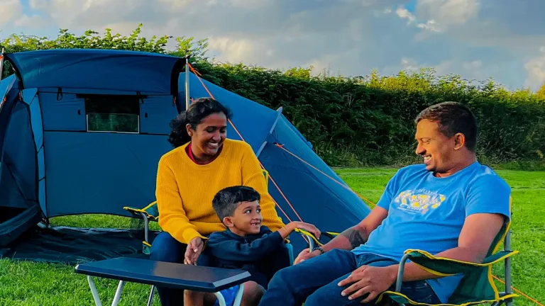 Family Camping in Summer